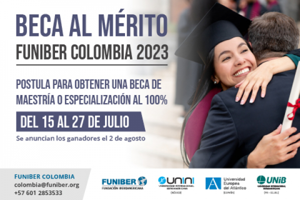 UNINI México respalda la convocatoria para la beca al mérito 2023 de FUNIBER Colombia 
